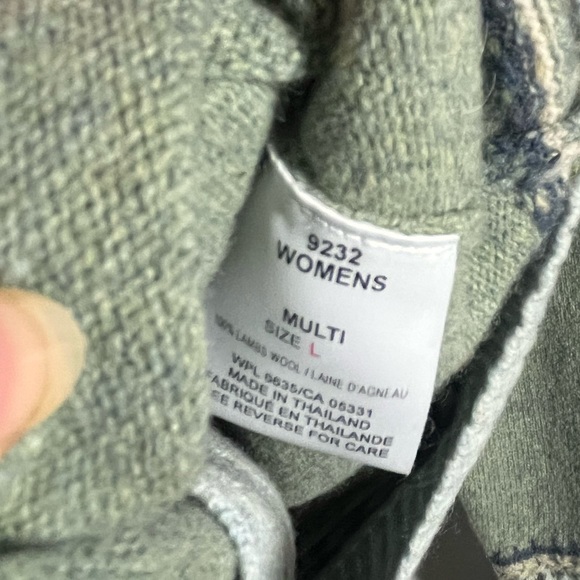 Woolrich 100% lambswool sweater - multi - large - Picture 3 of 4